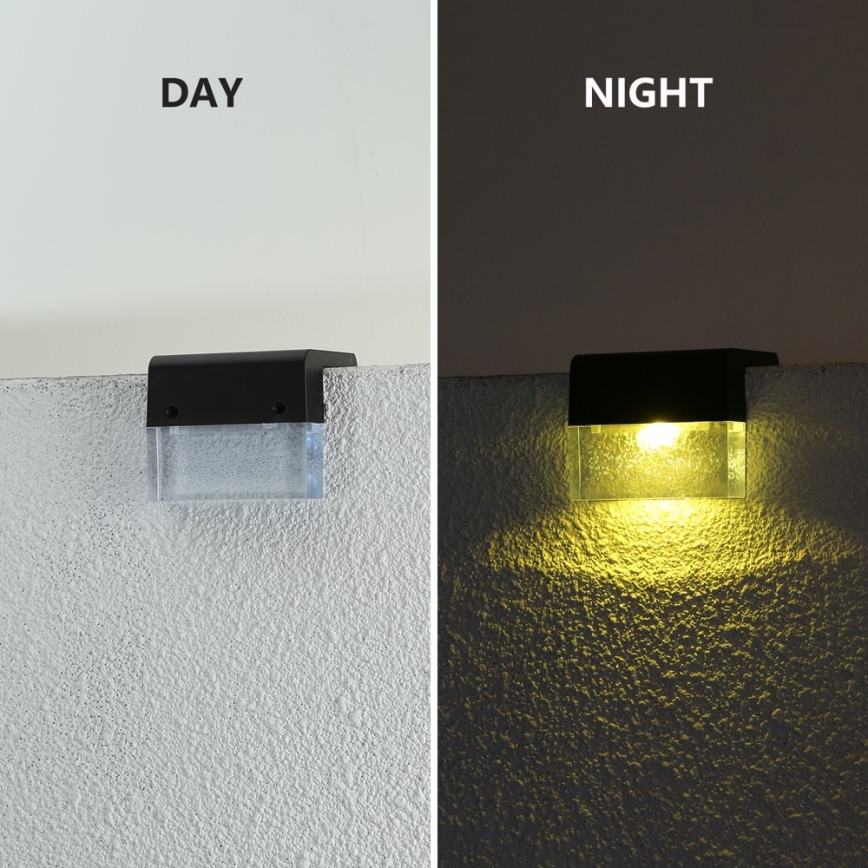 SADA 6x LED RGB Solární nástěnné svítidlo LED/1W/1,2V 3500K IP65