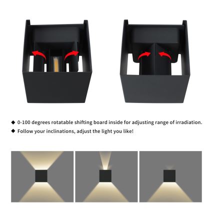 Immax 08510L - LED Venkovní nástěnné svítidlo DICE LED/6W/230V 3000K IP65
