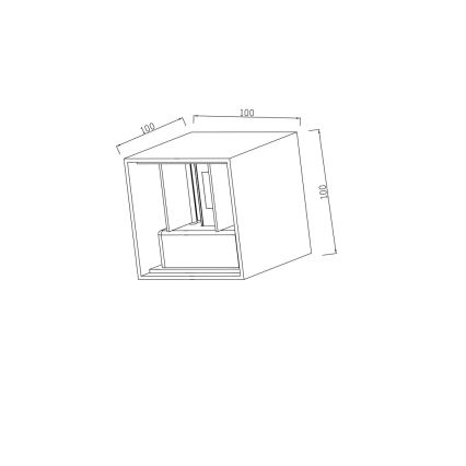 Immax 08510L - LED Venkovní nástěnné svítidlo DICE LED/6W/230V 3000K IP65