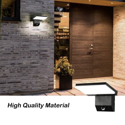 LED Venkovní nástěnné svítidlo se senzorem MODERN LED/18W/230V IP65