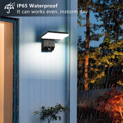 LED Venkovní nástěnné svítidlo se senzorem MODERN LED/18W/230V IP65