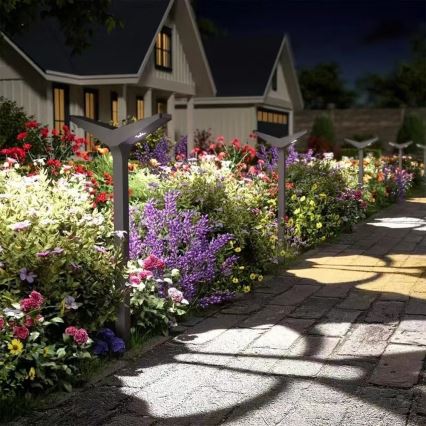 LED Solární lampa se senzorem SUN BUTTERFLY LED/1,5W/3,7V 3000/6000K IP65 1500 mAh