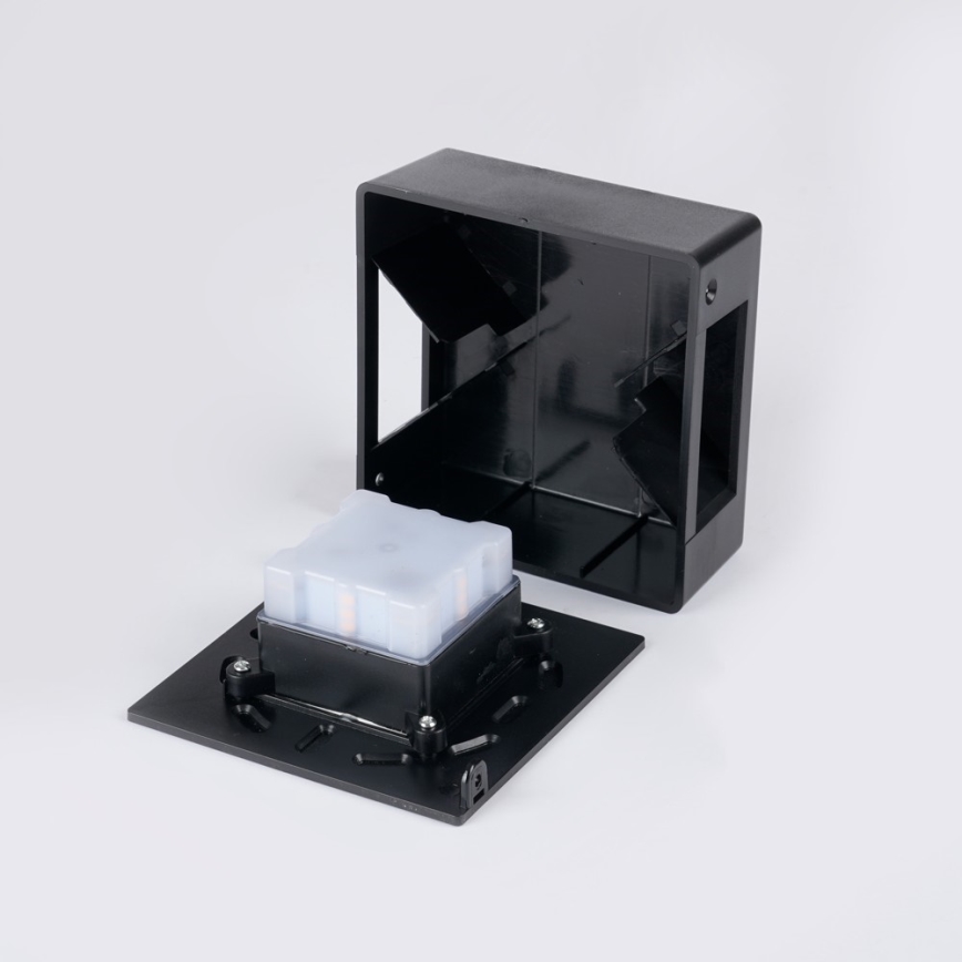 LED Venkovní nástěnné svítidlo LUXLINE 6W/230V 3000K IP54 černá