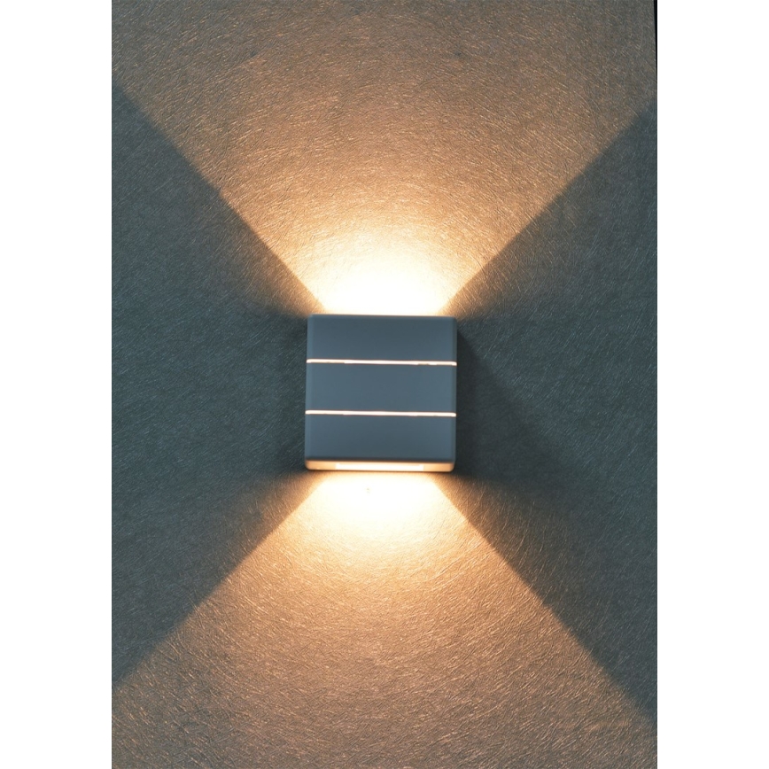 LED Venkovní nástěnné svítidlo LUXLINE 6W/230V 3000K IP54 bílá