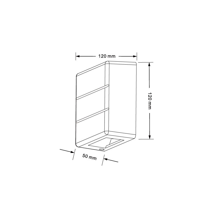 LED Venkovní nástěnné svítidlo LUXLINE 6W/230V 3000K IP54 bílá