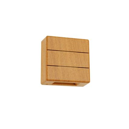 LED Venkovní nástěnné svítidlo LUXLINE LED/6W/230V 3000K IP54 dub