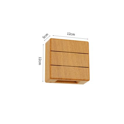 LED Venkovní nástěnné svítidlo LUXLINE LED/6W/230V 3000K IP54 dub