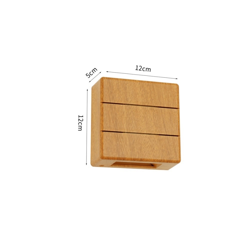 LED Venkovní nástěnné svítidlo LUXLINE LED/6W/230V 3000K IP54 dub