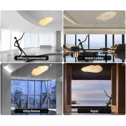 Stojací lampa SILUETTE 6xE27/40W/230V 180 cm Dream Reach