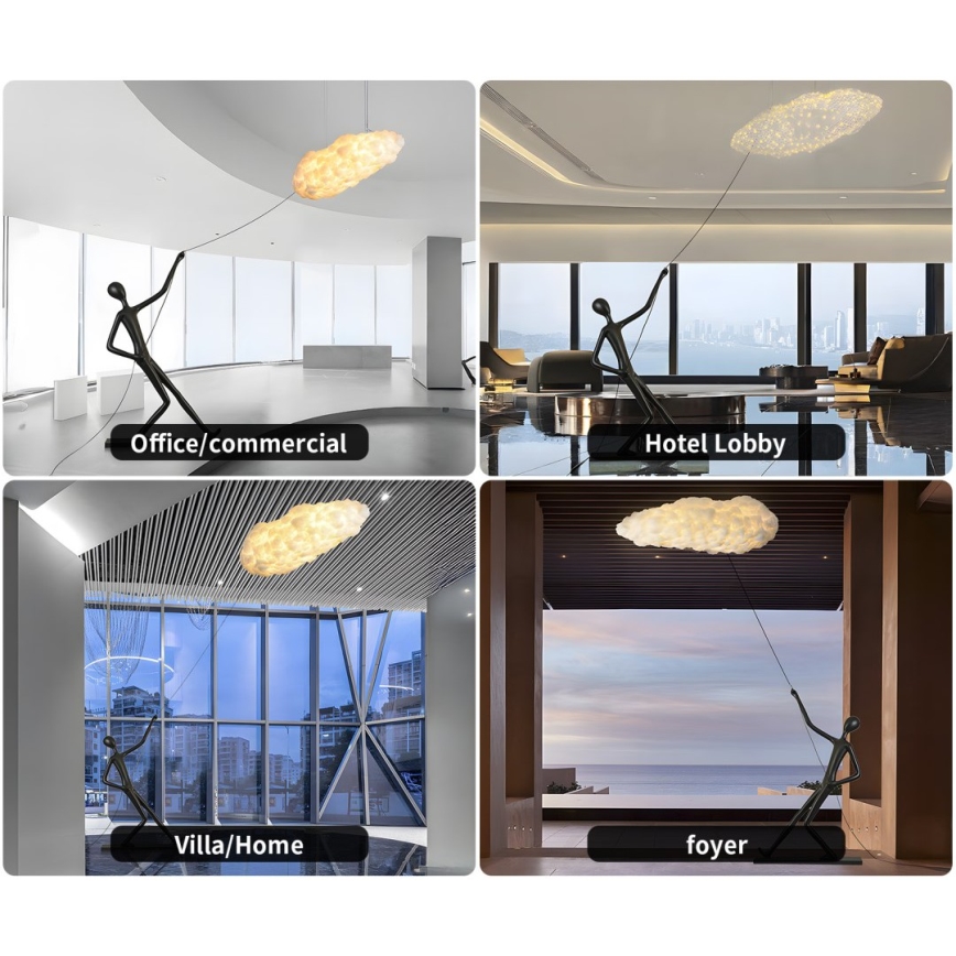 Stojací lampa SILUETTE 6xE27/40W/230V 180 cm Dream Reach