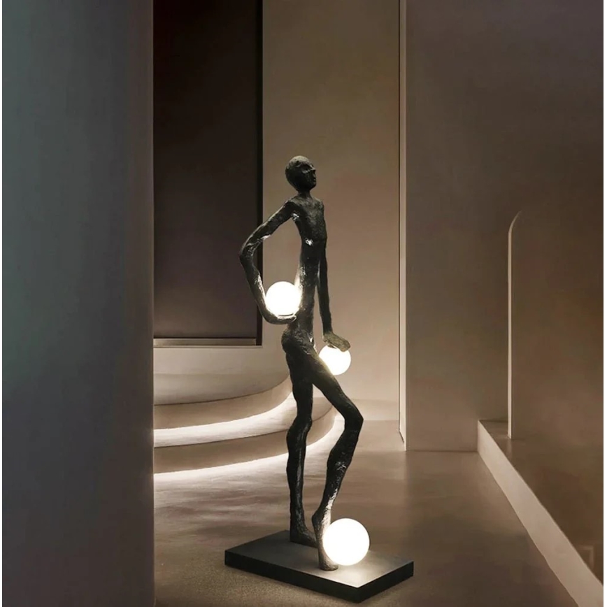 Stojací lampa SILUETTE 3xE27/60W/230V 185 cm Aura
