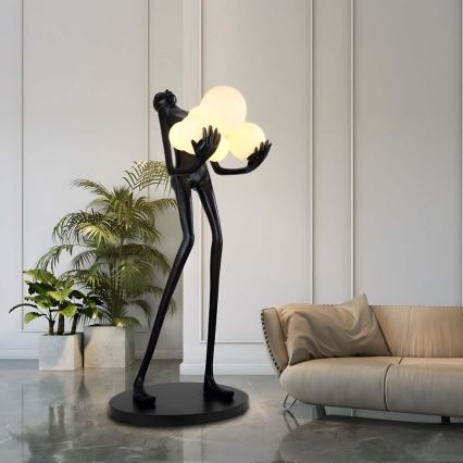Stojací lampa SILUETTE 6xE27/25W/230V 180 cm Human Ball