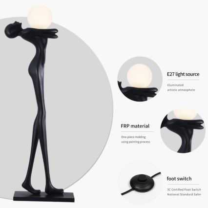 Stojací lampa SILUETTE 1xE27/25W/230V 175 cm Human Woman
