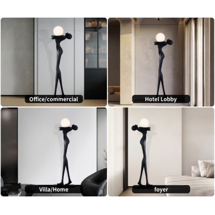 Stojací lampa SILUETTE 1xE27/25W/230V 175 cm Human Woman