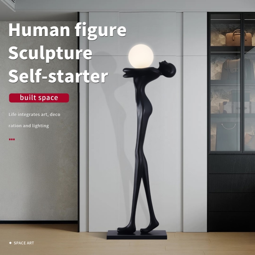 Stojací lampa SILUETTE 1xE27/25W/230V 175 cm Human Woman