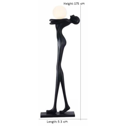 Stojací lampa SILUETTE 1xE27/25W/230V 175 cm Human Woman