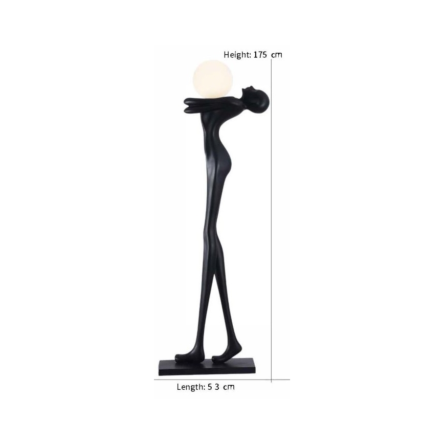 Stojací lampa SILUETTE 1xE27/25W/230V 175 cm Human Woman