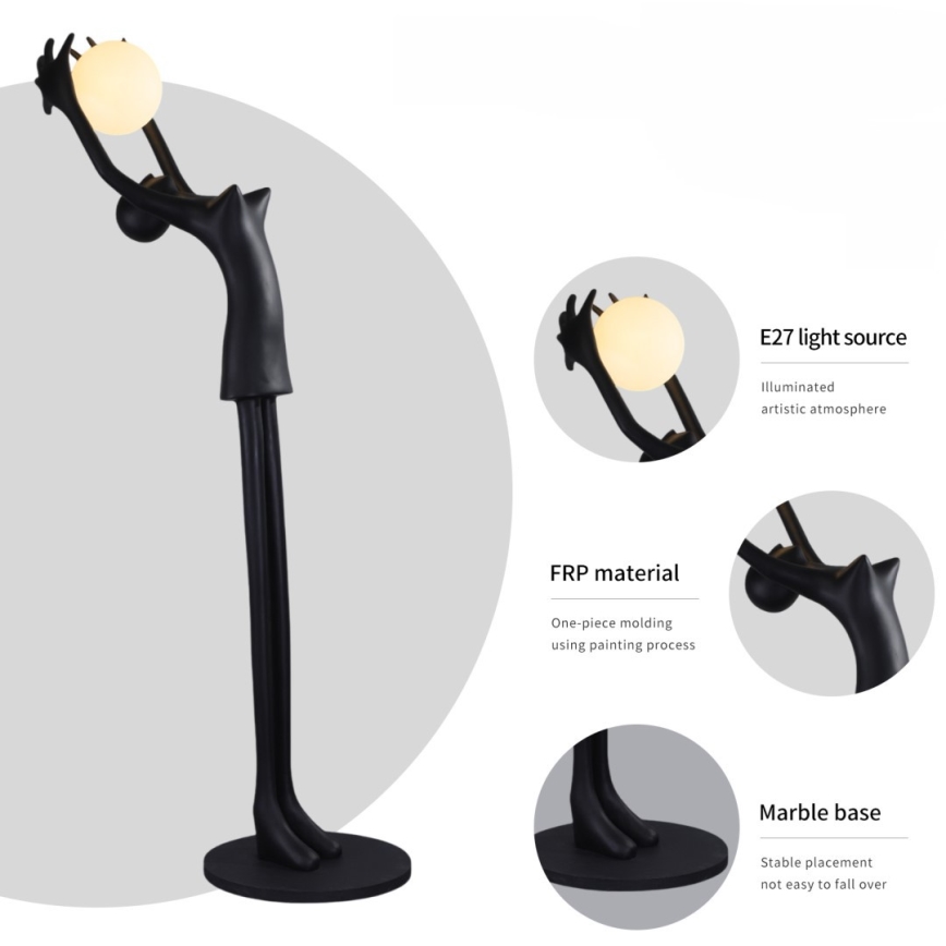 Stojací lampa SILUETTE 1xE27/25W/230V 210 cm Human Girl