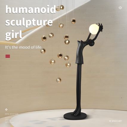 Stojací lampa SILUETTE 1xE27/25W/230V 210 cm Human Girl