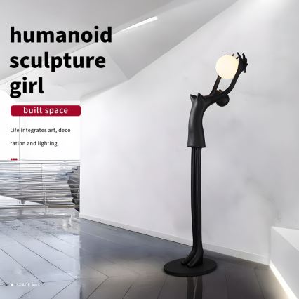 Stojací lampa SILUETTE 1xE27/25W/230V 210 cm Human Girl