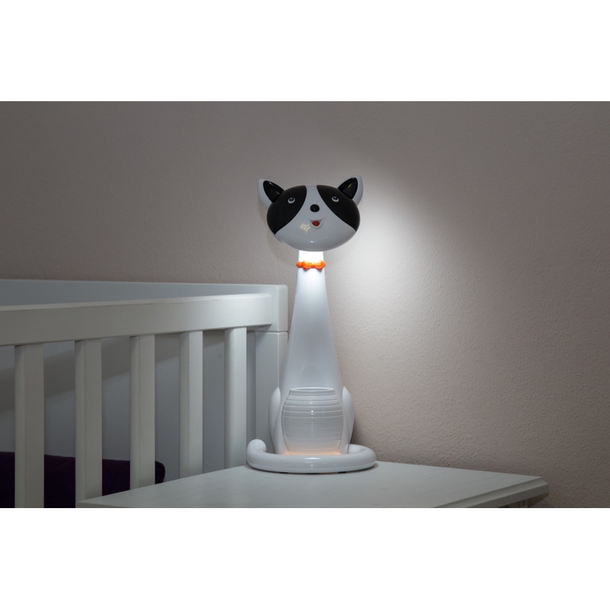 LED Dětská stmívatelná stolní lampička 1xLED/6W/230V kočka