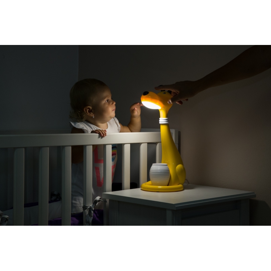 LED Dětská stmívatelná stolní lampička 1xLED/6W/230V pejsek