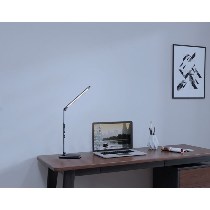 LED Stmívatelná stolní lampa LED/8,5W/230V s bezdrátovým nabíjením