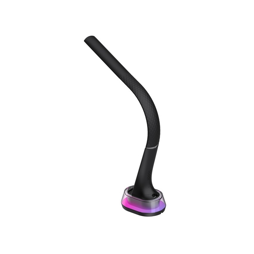 LED RGB Stmívatelná stolní lampa s bezdrátovým nabíjením CORELLA LED/7W/12/230V černá
