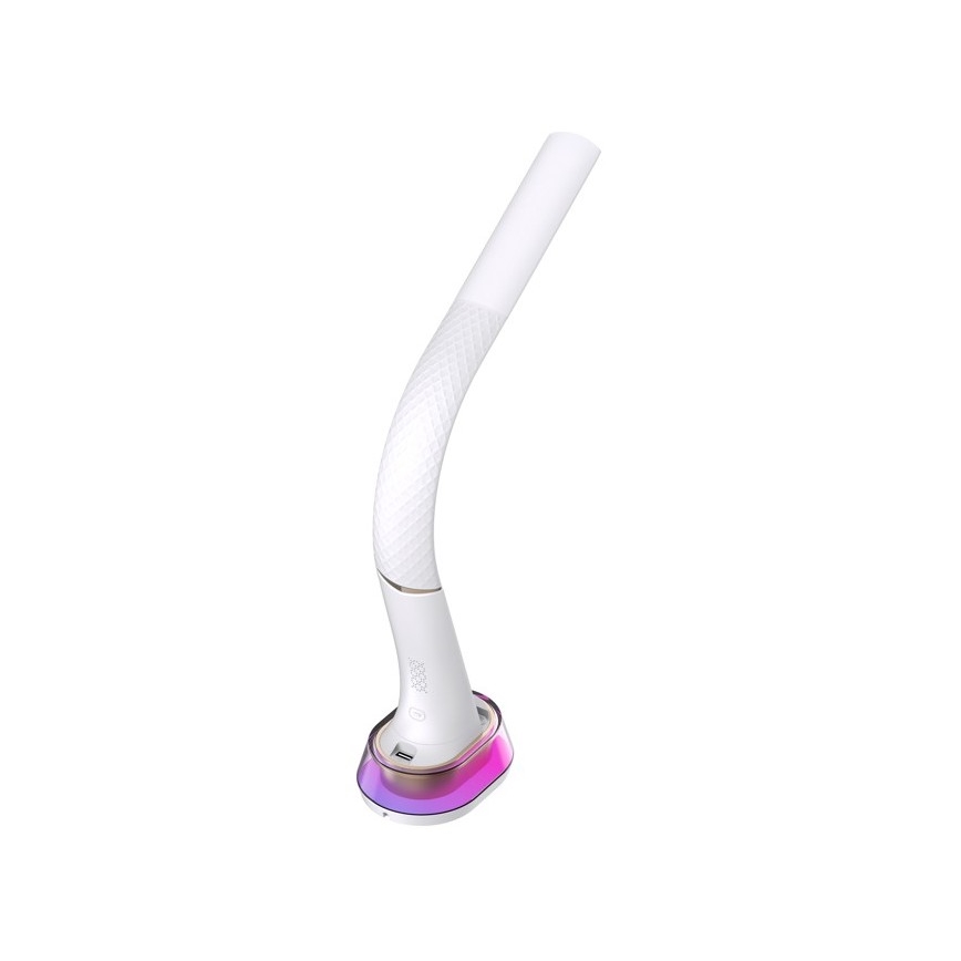 LED RGB Stmívatelná stolní lampa s bezdrátovým nabíjením CORELLA LED/7W/12/230V bílá
