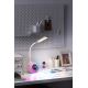 LED RGBW Stmívatelná stolní lampa s budíkem FALCON LED/10W/12V