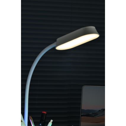 LED RGBW Stmívatelná stolní lampa s držákem na tužky FALCON LED/10W/5V