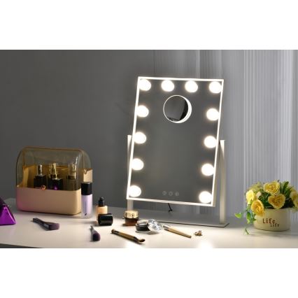 LED Stmívatelné kosmetické zrcátko MUST HAVE LED/12W/230V