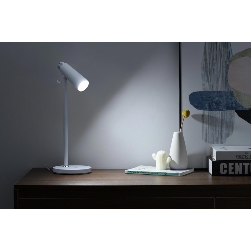 LED Stmívatelná stolní lampa s bezdrátovým Qi nabíjením TIT LED/12W/230V bílá