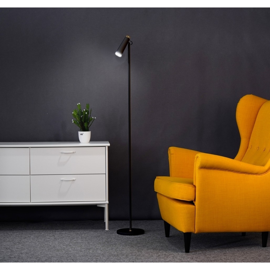 LED Stmívatelná stojací lampa TIT LED/6W/230V černá