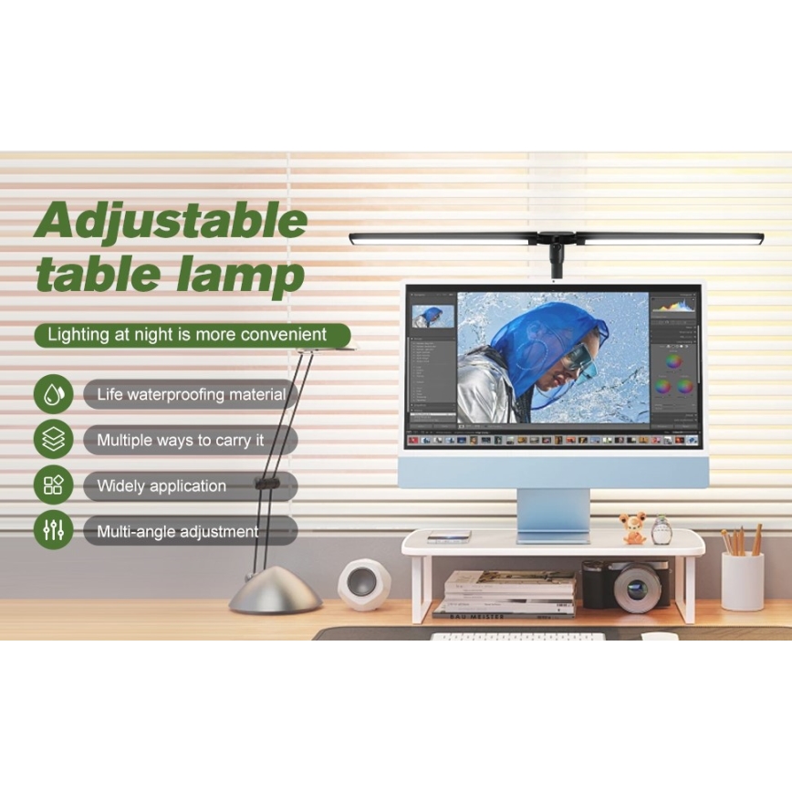 LED Flexibilní stmívatelné osvětlení monitoru OFFICE LED/24W/230V 2700-6300K CRI 95