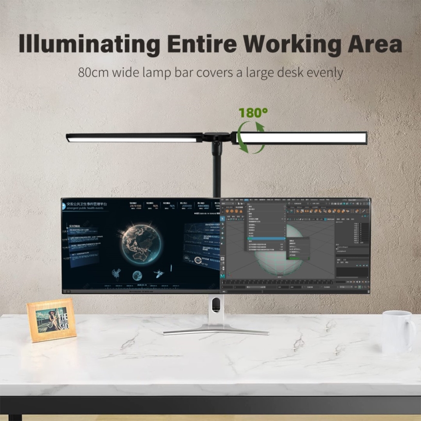 LED Flexibilní stmívatelné osvětlení monitoru OFFICE LED/24W/230V 2700-6300K CRI 95