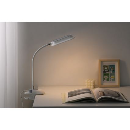 LED+CCT Stmívatelná stolní lampa s klipem CLIP LED/7,5W/230V 3000/4200/5000K bílá