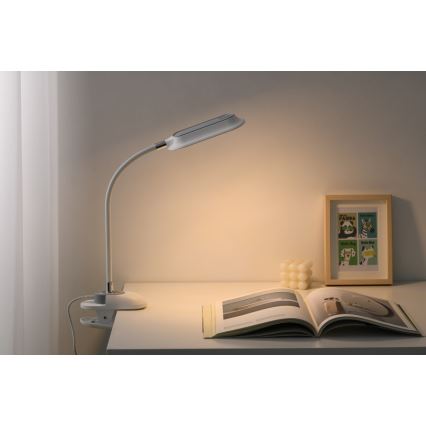 LED+CCT Stmívatelná stolní lampa s klipem CLIP LED/7,5W/230V 3000/4200/5000K bílá