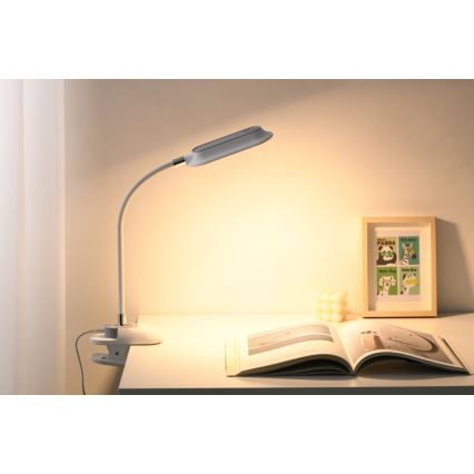 LED+CCT Stmívatelná stolní lampa s klipem CLIP LED/7,5W/230V 3000/4200/5000K bílá