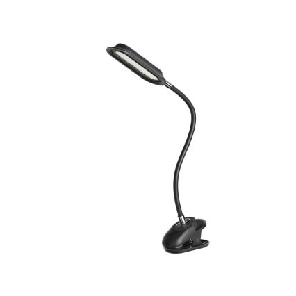 LED+CCT Stmívatelná stolní lampa s klipem CLIP LED/7,5W/230V 3000/4200/5000K černá
