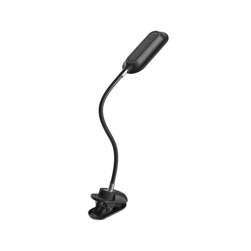 LED+CCT Stmívatelná stolní lampa s klipem CLIP LED/7,5W/230V 3000/4200/5000K černá