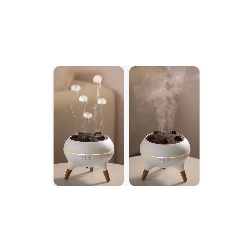 Immax 09104L - Aroma difusér a zvlhčovač vzduchu JELLYFISH LED/11W/5V