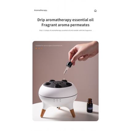 Immax 09104L - Aroma difusér a zvlhčovač vzduchu JELLYFISH LED/11W/5V