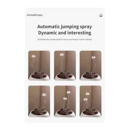 Immax 09104L - Aroma difusér a zvlhčovač vzduchu JELLYFISH LED/11W/5V