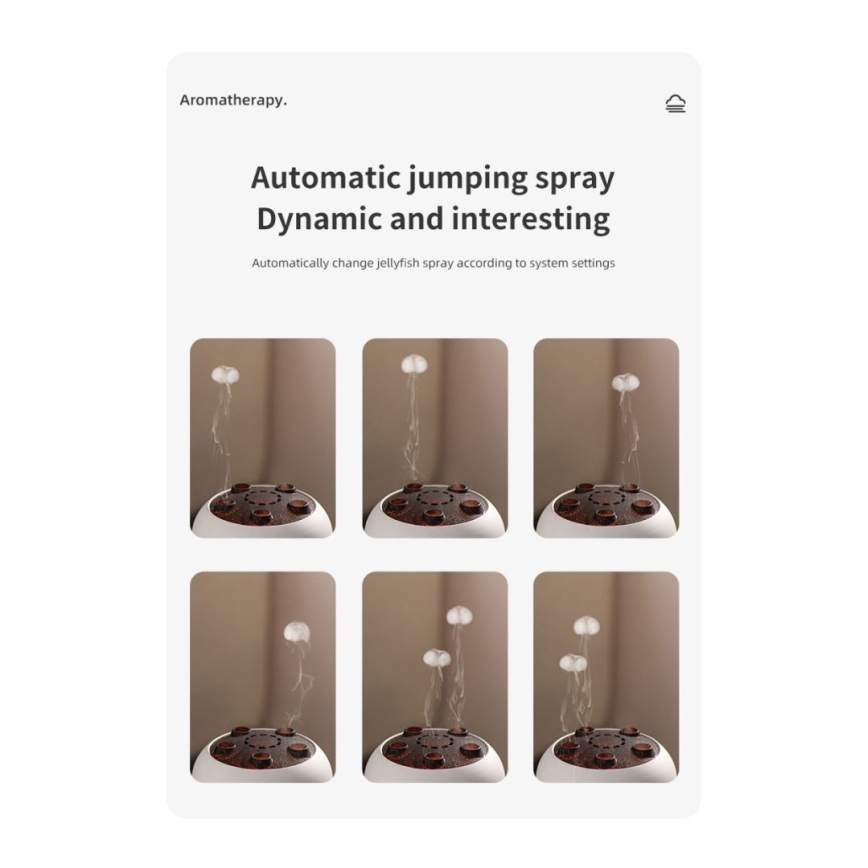 Immax 09104L - Aroma difusér a zvlhčovač vzduchu JELLYFISH LED/11W/5V