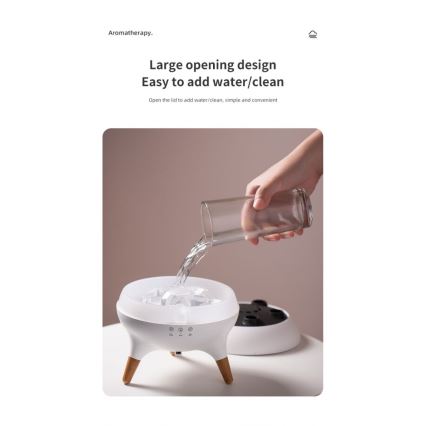 Immax 09104L - Aroma difusér a zvlhčovač vzduchu JELLYFISH LED/11W/5V