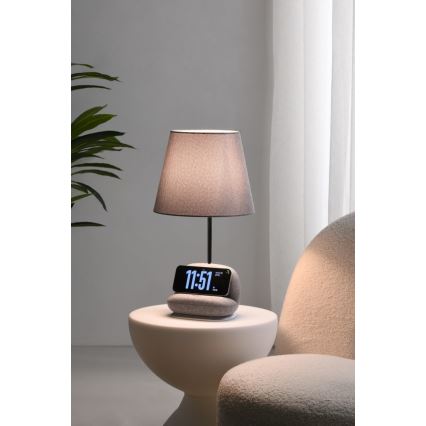 LED Stmívatelná stolní lampa s bezdrátovým nabíjením Qi SOFA LED/6W/230V šedá