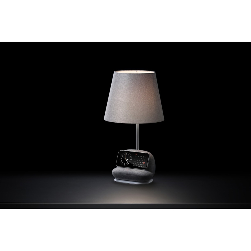 LED Stmívatelná stolní lampa s bezdrátovým nabíjením Qi SOFA LED/6W/230V šedá