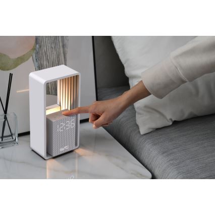 LED Stolní lampa s budíkem a nabíjením CALM LED/3,5W/5V