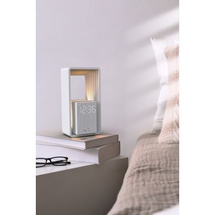 LED Stolní lampa s budíkem a nabíjením CALM LED/3,5W/5V